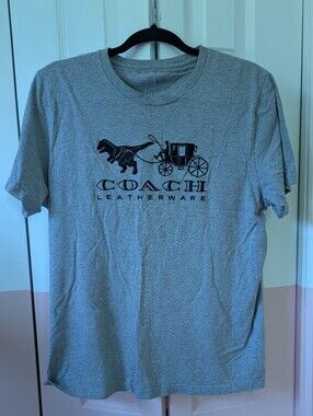 Coach Gray Short-Sleeve Logo Tee